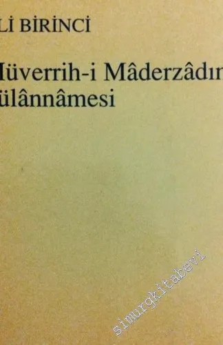 Müverrih-i Maderzadın Fülannamesi -        1994