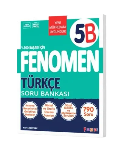 Fenomen Yayınları 5.Sınıf Türkçe B Soru Bankası