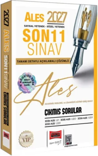 Yargı Yayınları 2027 ALES Sayısal - Sözel Yetenek Son 11 Sınav Tamamı Çözümlü Çıkmış Sorular 2 Ağustos Sınav Soruları Dahil