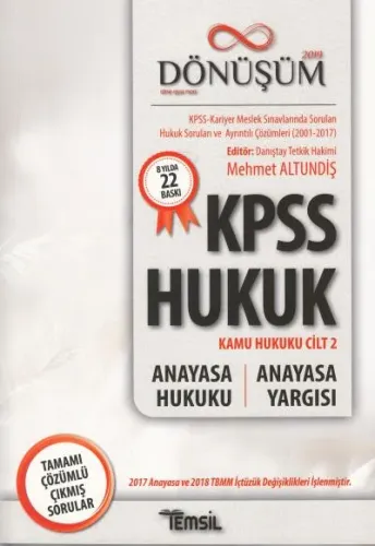 KPSS Hukuk Kamu Hukuku Cilt 2