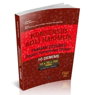 Adli Hakimlik Tamamı Çözümlü 10 Deneme