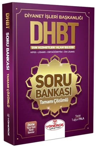 Yönerge Yayınları DHBT Soru Bankası Çözümlü