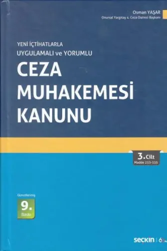 Ceza Muhakemesi Kanunu 3 Cilt Takım