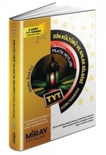 Miray Yayınları TYT Din Kültürü ve Ahlak Bilgisi Konu Özetli Soru Bankası