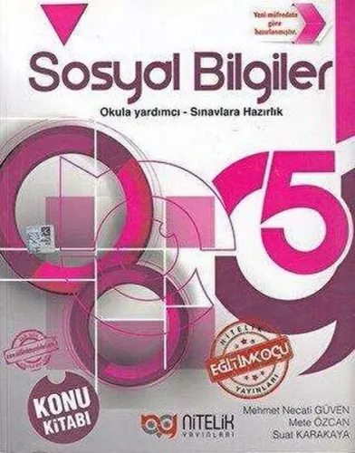 Nitelik Yayınları 5. Sınıf Sosyal Bilgiler Konu Kitabı
