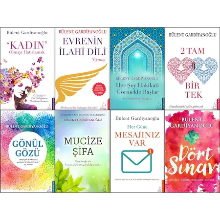Bülent Gardiyanoğlu 8 Kitap (Gönül Gözü-Mucize Şifa-Dört Sınav)