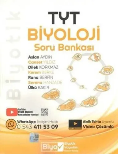Biyotik Yayınları TYT Biyoloji Biyotik Soru Bankası