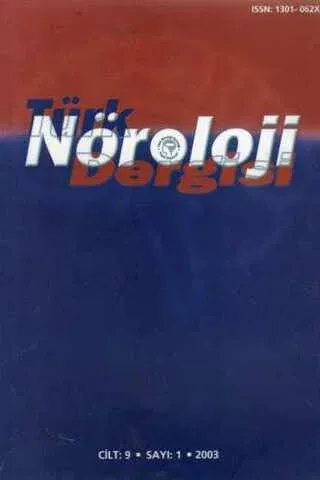 Türk Nöroloji Dergisi 2003 / 1