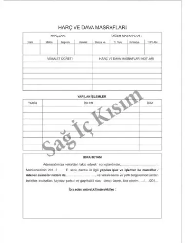 Hukuk Davaları Avukat Büro Dosyası
