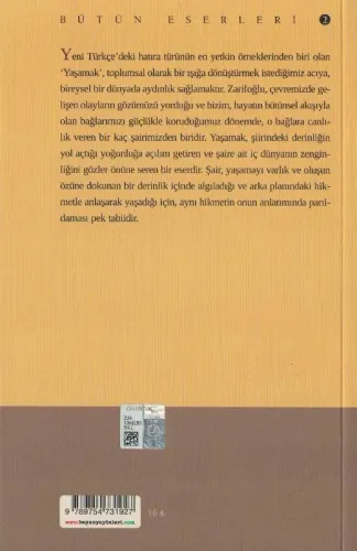 Yaşamak Cahit Zarifoğlu Beyan %53 indirimli