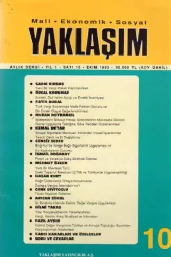 Yaklaşım 1993 /10
