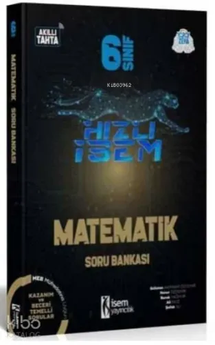 İsem 2021 6.Sınıf Hızlı İsem Matematik Soru Bankası İsem Yayıncılık
