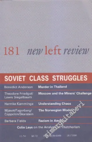 New Left Review - Case: Soviet Class Struggles - Sayı: 181      May - June  1990