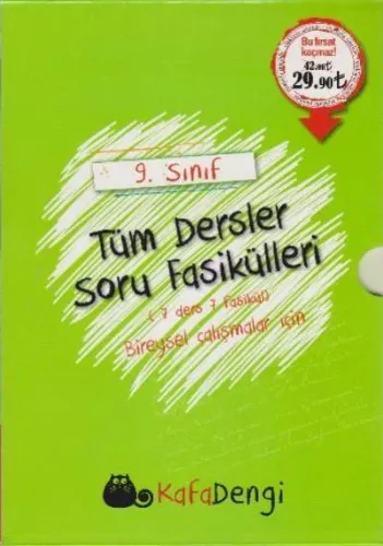 Eksen-Kafadengi 9. Sınıf Tüm Dersler Soru Fasikülleri Seti