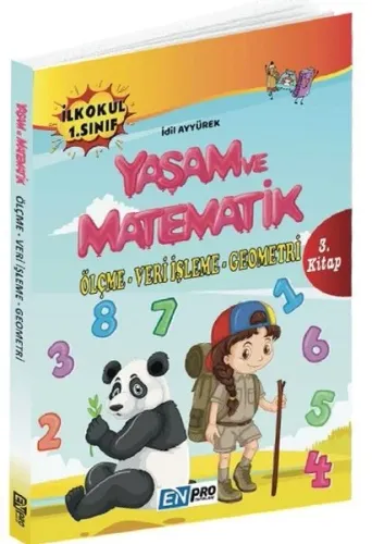Enpro İlkokul 1. Sınıf 3. Kitap-Ölçme Veri İşleme Geometri-Yaşam ve Matematik-YENİ