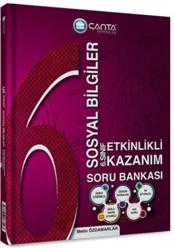 Çanta Yayınları 6. Sınıf Sosyal Bilgiler Etkinlikli Kazanım Soru Bankası