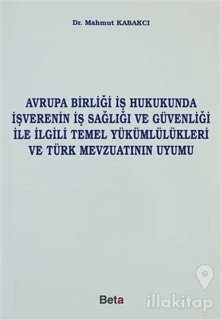 Avrupa Birliği İş Hukukunda İşverenin İş Sağlığı ve Güvenliği ile İlgili Temel Yükümlülükleri ve Türk Mevzuatının Uyumu