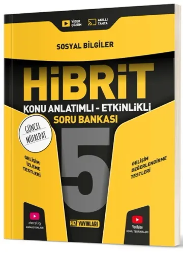 Hız Yayınları 5. Sınıf Sosyal Bilgiler HİBRİT Konu Anlatımlı Etkinlikl
