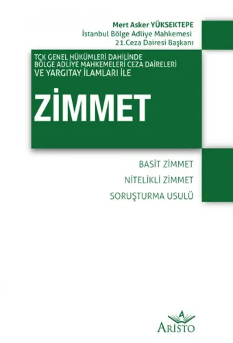 Zimmet Aristo Yayınevi Mert Asker Yüksektepe