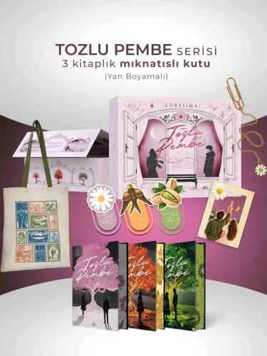 SET - TOZLU PEMBE SERİSİ (3 KİTAP) - YAN BOYAMALI