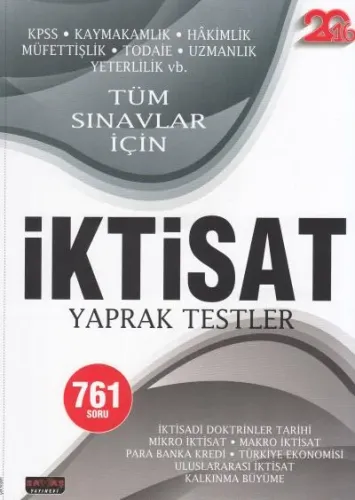 İktisat Yaprak Testler