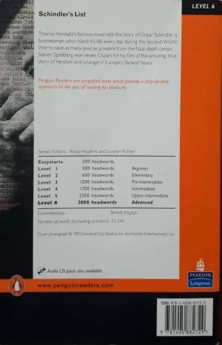 Schindler's List Thomas Kenneally Pearson