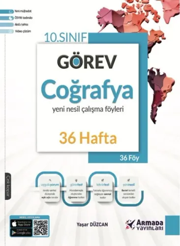 Armada Yayınları 10. Sınıf Coğrafya Görev Yeni Nesil Çalışma Föyleri