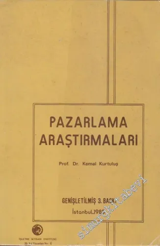 Pazarlama Araştırmaları -        1985