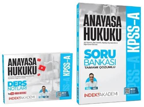 İndeks Akademi 2027 KPSS A Grubu Anayasa Hukuku Video Ders Notları ve 