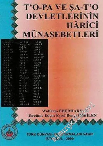 T'o-Pa ve Şa-T'o Devletlerinin Harici Münasebetleri -        2000