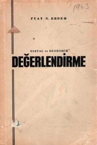 Sosyal ve Ekonomik Değerlendirme