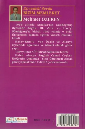 Zirvedeki Sevda Bizim Memleket Mehmet Özeren Şehzade Yayınları %28 ind