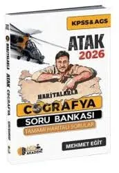 EĞİT AKADEMİ MEB-AGS KPSS HARİTALARLA ATAK COĞRAFYA SORU BANKASI