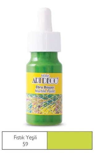Artdeco Ebru Boyası 30ml Fıstık Yeşili 59