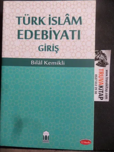 Türk İslam Edebiyatı Giriş Bilal Kemikli