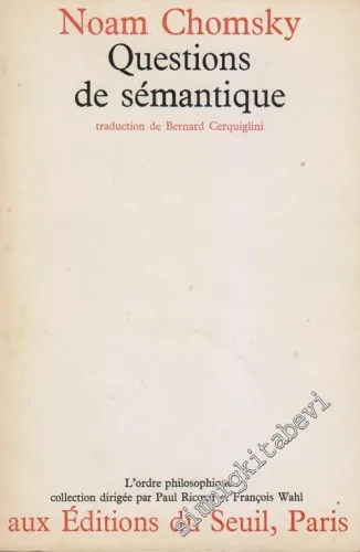 Questions de Sémantique -
