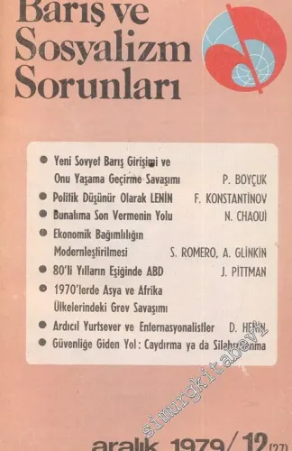Barış ve Sosyalizm Sorunları - Aylık Teori ve Enformasyon Dergisi 1979 / 12 - Sayı: 27      Aralık
