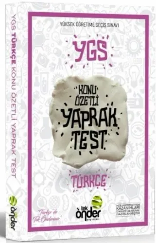 YGS Konu Özetli Yaprak Testi