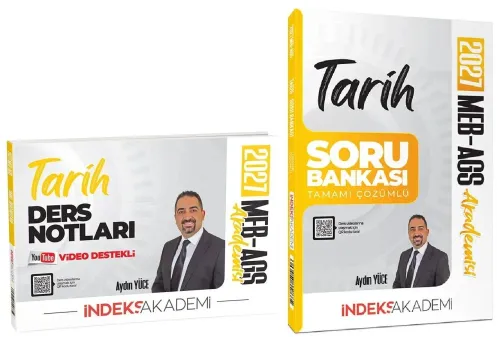 İndeks Akademi 2027 MEB-AGS Tarih Video Ders Notları ve Soru Bankası 2'li Set