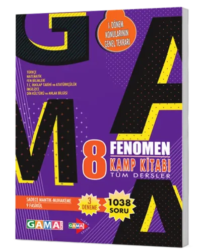 Fenomen 8. Sınıf Tüm Dersler Kamp Kitabı