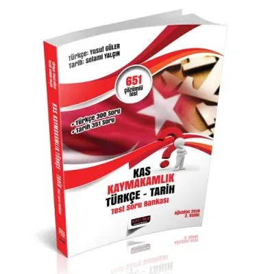 KAS Kaymakamlık Sınavı Türkçe-Tarih Test Soru Bankası