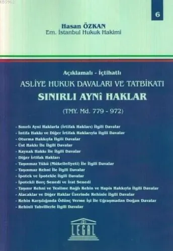 Sınırlı Ayni Haklar (Tmy. Md. 779-972)