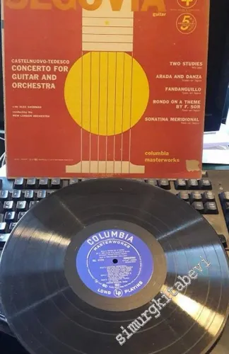 33 LP PLAK VINYL: Segovia With The New London Orchestra / Alec Sherman - Concerto and Solos -        1953
