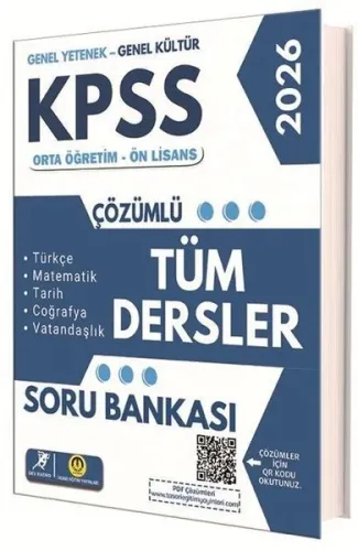 Tasarı Yayınları Dev Kadro 2026 KPSS Lise Ön Lisans Tüm Dersler Soru Bankası Çözümlü