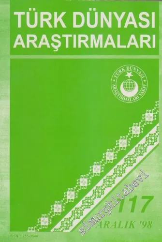 Türk Dünyası Araştırmaları Dergisi - Sayı: 117      Aralık  1998