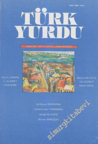 Türk Yurdu Dergisi - Sayı: 121  17    Eylül 1997