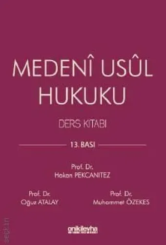 Medeni Usul Hukuku Ders Kitabı (Ciltli)