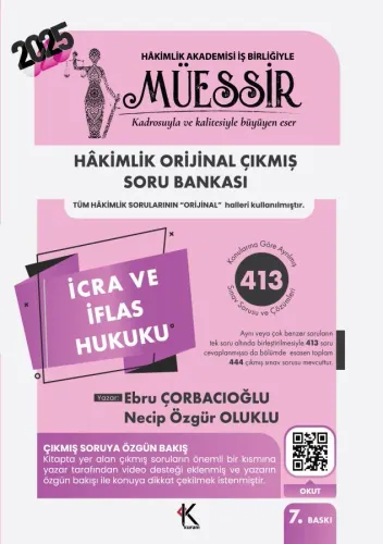 MÜESSİR Hakimlik İcra ve İflas Hukuku Soru Bankası