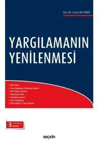 Yargılamanın Yenilenmesi