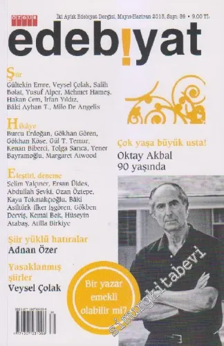 Özgür Edebiyat: İki Aylık Edebiyat Dergisi - Sayı: 39    Yıl: 7  Mayıs - Haziran